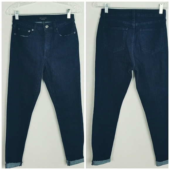 Banana Republic Denim - Banana Republic high rise skinny jeans dark wash